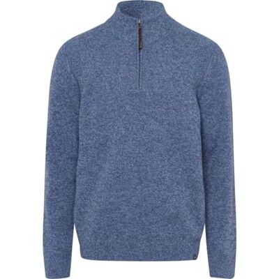 23-2308_70112100 BRAX Męski styl Steffen Lambswool sweter, Steel Blue, XS 23-2308_70112100 BRAX Męski styl Steffen Lambswool sweter, Steel Blue, XS