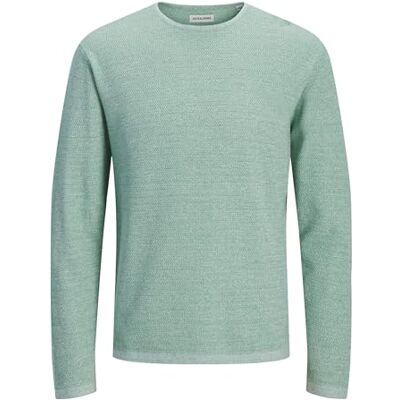12268279-4894744 JACK & JONES Jjegeorge Knit Crew Neck Noos, zielony (Granite green), XXL 12268279-4894744 JACK & JONES Jjegeorge Knit Crew Neck Noos, zielony (Granite green), XXL