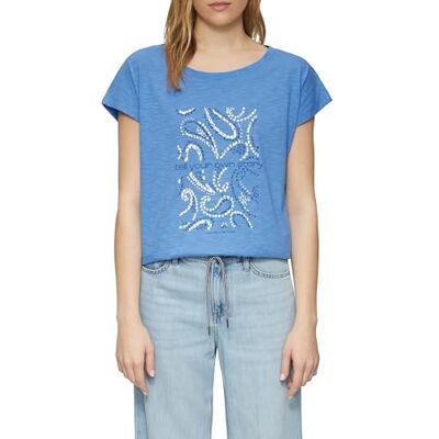 2164088.55D0.46 s.Oliver Luźny krój T-shirt z nadrukiem z przodu do strojów casualowych, królewski błękit, 46 2164088.55D0.46 s.Oliver Luźny krój T-shirt z nadrukiem z przodu do strojów casualowych, królewski błękit, 46