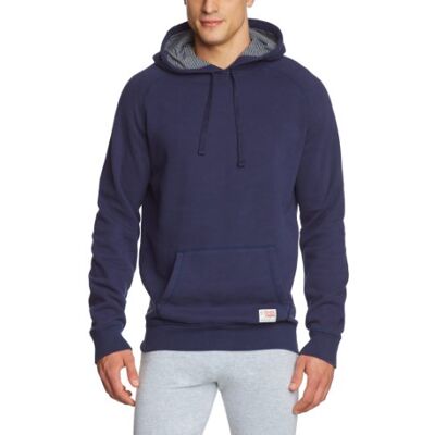 Tommy Hilfiger Męska kurtka piżamowa Scott Hoodie LS / 2S87902149, Niebieski (409 Peacoat), 52 Tommy Hilfiger Męska kurtka piżamowa Scott Hoodie LS / 2S87902149, Niebieski (409 Peacoat), 52