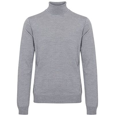 501483 CASUAL FRIDAY Męski sweter Konrad Merino Roll Neck Knit, Jasnoszary melanż (50813), 3XL 501483 CASUAL FRIDAY Męski sweter Konrad Merino Roll Neck Knit, Jasnoszary melanż (50813), 3XL
