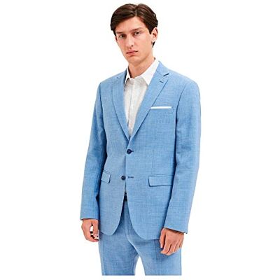 16087870 SELETED HOMME Męska kurtka garniturowa Slhslim-Oasis Linen BLZ Noos, jasnoniebieski, 90 16087870 SELETED HOMME Męska kurtka garniturowa Slhslim-Oasis Linen BLZ Noos, jasnoniebieski, 90