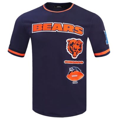 FCH143380 Pro Standard Męska koszulka z krótkim rękawem NFL Chicago Bears Retro Classics Midnight Navy/Orange/Midnight Navy XL FCH143380 Pro Standard Męska koszulka z krótkim rękawem NFL Chicago Bears Retro Classics Midnight Navy/Orange/Midnight Navy XL