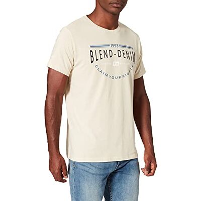 20712780 Blend Męski T-shirt, 141107/Oyster Gray, XXL 20712780 Blend Męski T-shirt, 141107/Oyster Gray, XXL