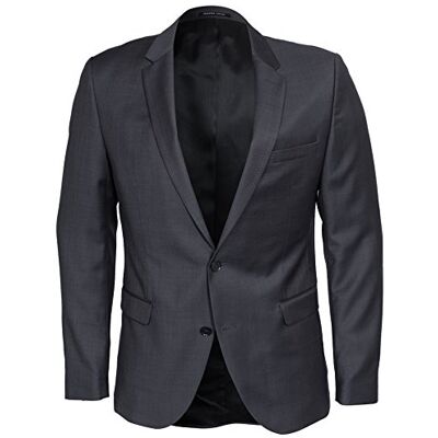 16041532-Grey Selected Homme Męska wełniana marynarka Ros, szary, 46 16041532-Grey Selected Homme Męska wełniana marynarka Ros, szary, 46