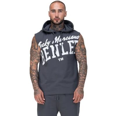 190808 BENLEE Męski T-shirt bez rękawów z kapturem, normalny krój, Warwick, antracytowy/biały, XXL, antracytowy/biały, xxl 190808 BENLEE Męski T-shirt bez rękawów z kapturem, normalny krój, Warwick, antracytowy/biały, XXL, antracytowy/biały, xxl