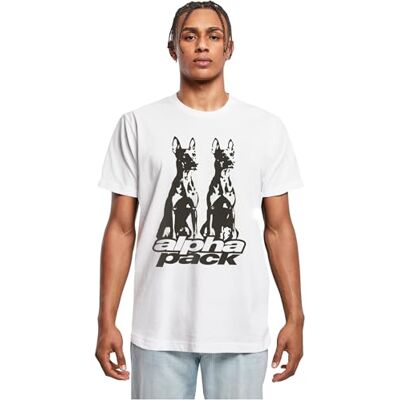 MT3785 Mister Tee Męski T-shirt Alpha Pack Tee, swobodny męski T-shirt z nadrukiem z przodu, 100% bawełna, rozmiary XS 5XL, biały, XL MT3785 Mister Tee Męski T-shirt Alpha Pack Tee, swobodny męski T-shirt z nadrukiem z przodu, 100% bawełna, rozmiary XS 5XL, biały, XL