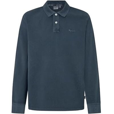 PM542213594XL Pepe Jeans Męska koszulka polo New Oliver Gd Ls, niebieska, XL, Niebieski (Dulwich Blue), XL PM542213594XL Pepe Jeans Męska koszulka polo New Oliver Gd Ls, niebieska, XL, Niebieski (Dulwich Blue), XL