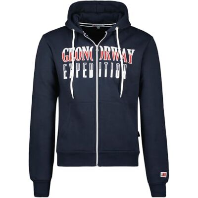 WU5254H/GNO Geographical Norway Ghazen Męska bluza z kapturem z kieszenią kangurka Bluza z logo bluza z kapturem z kapturem ciepły długi rękaw męska wiosna lato jesień zima (granatowy M), granatowy, M WU5254H/GNO Geographical Norway Ghazen Męska bluza z kapturem z kieszenią kangurka Bluza z logo bluza z kapturem z kapturem ciepły długi rękaw męska wiosna lato jesień zima (granatowy M), granatowy, M