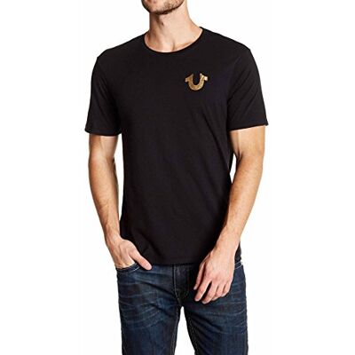 M4O8U24ENW-001-M True Religion Koszulka męska Big Buddha, Czarny, M M4O8U24ENW-001-M True Religion Koszulka męska Big Buddha, Czarny, M