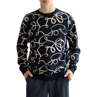 181520 Scotch & Soda Bluza Aop, Aop Ribbon Navy 401, S 181520 Scotch & Soda Bluza Aop, Aop Ribbon Navy 401, S