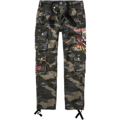 61060-12004-3XL Brandit Iron Maiden Pure Vintage Slim Pants NOTB, kolor: darkcamo, rozmiar: 3XL, ciemne moro, 3XL 61060-12004-3XL Brandit Iron Maiden Pure Vintage Slim Pants NOTB, kolor: darkcamo, rozmiar: 3XL, ciemne moro, 3XL