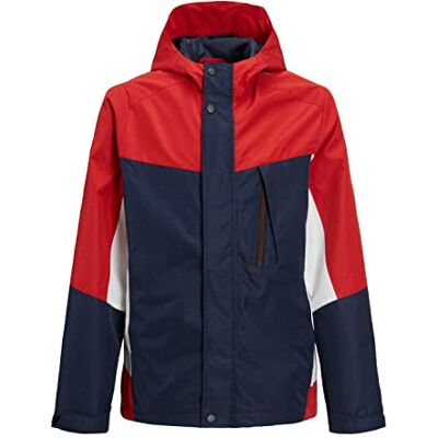 12229366 JACK & JONES JUNIOR Jcologan Light Jacket Jnr kurtka męska, Navy Blazer/Szczegóły: POMPEIANRE/WHITE BLOCKING, 128 12229366 JACK & JONES JUNIOR Jcologan Light Jacket Jnr kurtka męska, Navy Blazer/Szczegóły: POMPEIANRE/WHITE BLOCKING, 128