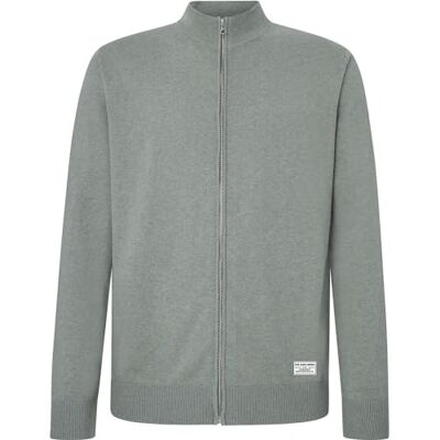 PM702409 Pepe Jeans Męski sweter kardigan Malcom, Zielony (palmowa zieleń), S PM702409 Pepe Jeans Męski sweter kardigan Malcom, Zielony (palmowa zieleń), S