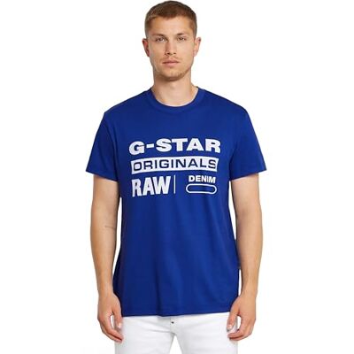 D25969 G-STAR RAW T-shirt męski Originals R T, Niebieski (Pilot -c506-1235), S D25969 G-STAR RAW T-shirt męski Originals R T, Niebieski (Pilot -c506-1235), S