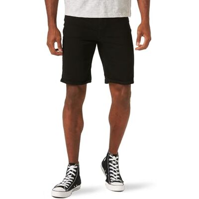 ZM2S0JB Wrangler Authentics Męskie klasyczne luźne spodenki jeansowe z pięcioma kieszeniami, Czarny Jet Black, 48 ZM2S0JB Wrangler Authentics Męskie klasyczne luźne spodenki jeansowe z pięcioma kieszeniami, Czarny Jet Black, 48