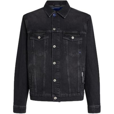 A3M14062 Karl Lagerfeld Jeans, Męskie, Regularna Kurtka Dżinsowa, Regular Fit, Szary, XS A3M14062 Karl Lagerfeld Jeans, Męskie, Regularna Kurtka Dżinsowa, Regular Fit, Szary, XS