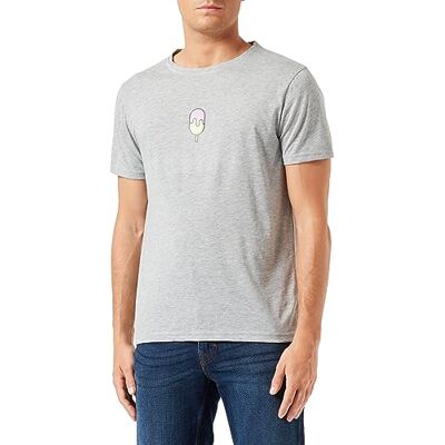 BDTSGI-100479-S Bona Basics, Cyfrowy nadruk, męski T-shirt basic,%70% bawełna%30 poliester, szary, casualowy, męskie topy, rozmiar: S, szary, S BDTSGI-100479-S Bona Basics, Cyfrowy nadruk, męski T-shirt basic,%70% bawełna%30 poliester, szary, casualowy, męskie topy, rozmiar: S, szary, S