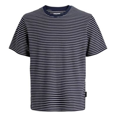 12288015-4889478 JACK & JONES Jjedover Striped Tee SS Crew Neck Sn, granatowy blezer, XS 12288015-4889478 JACK & JONES Jjedover Striped Tee SS Crew Neck Sn, granatowy blezer, XS