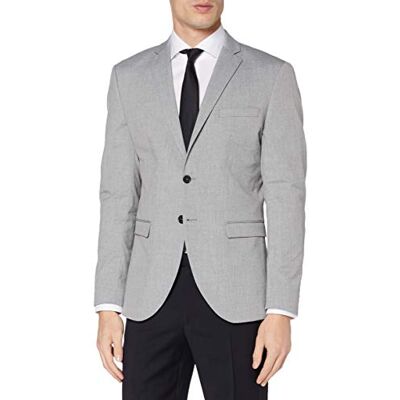 16056888-Light Grey Melange SELECTED HOMME Męska marynarka Slim Fit, szary (Light Grey Melange), 52 16056888-Light Grey Melange SELECTED HOMME Męska marynarka Slim Fit, szary (Light Grey Melange), 52