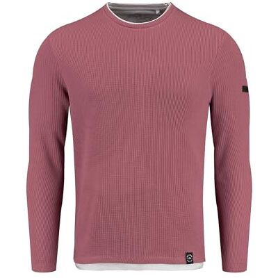 MSW00153 KEY LARGO Męska bluza Stefano Round, Cloudy Red (1308), 3XL MSW00153 KEY LARGO Męska bluza Stefano Round, Cloudy Red (1308), 3XL