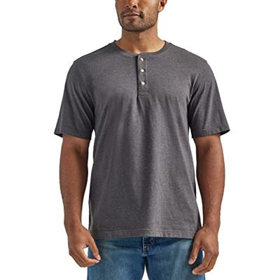 ZHGHSD8-064-XL Wrangler Authentics Koszulka męska Authentics Henley z krótkim rękawem, Wrzosowy węgiel drzewny, XL ZHGHSD8-064-XL Wrangler Authentics Koszulka męska Authentics Henley z krótkim rękawem, Wrzosowy węgiel drzewny, XL