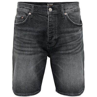 22036968-4922129 ONLY & SONS Szorty Onsedge Perf WB 6968 DOT DNM-Noos, czarne delavé, XL męskie, Delavé czarny, XL 22036968-4922129 ONLY & SONS Szorty Onsedge Perf WB 6968 DOT DNM-Noos, czarne delavé, XL męskie, Delavé czarny, XL