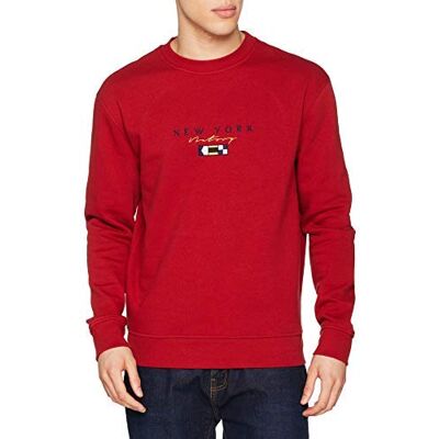 6152489-62 New Look Sweter męski, Czerwony (Czerwony Niu 62), 52 6152489-62 New Look Sweter męski, Czerwony (Czerwony Niu 62), 52