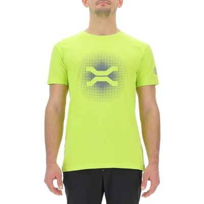 O103069 JEEP XP Man T-Shirt Sideways X Large Gradient Print Jx24a Mesh z krótkim rękawem, Hypergreen, Small Men, Hypergreen, S O103069 JEEP XP Man T-Shirt Sideways X Large Gradient Print Jx24a Mesh z krótkim rękawem, Hypergreen, Small Men, Hypergreen, S