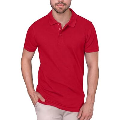 302.6-03-red HRM Męski Heavy Stretch M Slim Fit, czerwony (Red 03-red), 4XL 302.6-03-red HRM Męski Heavy Stretch M Slim Fit, czerwony (Red 03-red), 4XL