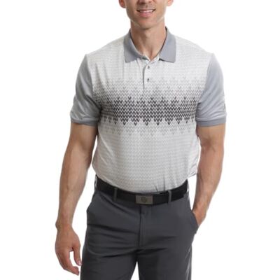 UPTS2392_GRY_XL Under Par Koszulka polo Mężczyźni Printed Golf Pro Quality Polo Shirt (1 w zestawie), 2392 Szary, XL UPTS2392_GRY_XL Under Par Koszulka polo Mężczyźni Printed Golf Pro Quality Polo Shirt (1 w zestawie), 2392 Szary, XL