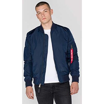 191103-07 Alpha Industries MA-1 TT Bomber Jacket dla mężczyzn Rep.Blue 191103-07 Alpha Industries MA-1 TT Bomber Jacket dla mężczyzn Rep.Blue