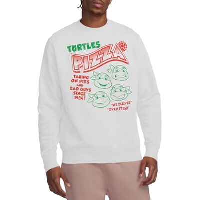 NICK482-UKAS-65 Bluza Tmnt Turtles Pizza Crew, biała, L, biały, L NICK482-UKAS-65 Bluza Tmnt Turtles Pizza Crew, biała, L, biały, L