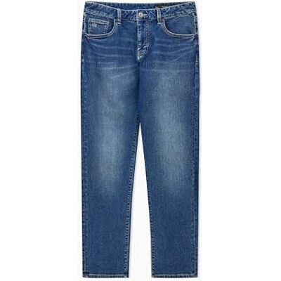XM000069 Armani Exchange Men's Essential, Patch Logo Lettering, dżinsy, niebieskie, 29, Blue Denim, 29 XM000069 Armani Exchange Men's Essential, Patch Logo Lettering, dżinsy, niebieskie, 29, Blue Denim, 29