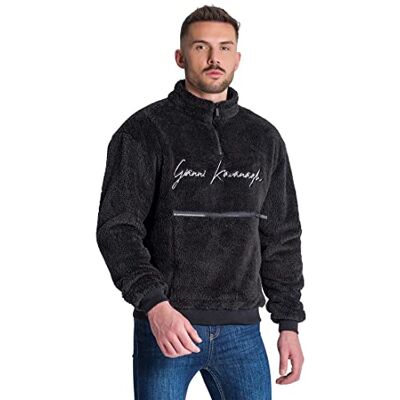 GKM003522 Gianni Kavanagh Bluza męska, czarna (Black Signature Sherpa Sweat) GKM003522 Gianni Kavanagh Bluza męska, czarna (Black Signature Sherpa Sweat)