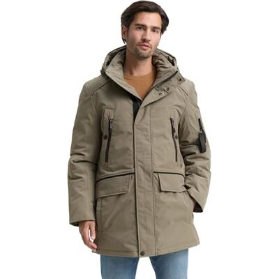 1047040 TOM TAILOR Męska parka Arctic 1046972 z odpinanym kapturem, 32097 Smokey Olive Green, 3XL 1047040 TOM TAILOR Męska parka Arctic 1046972 z odpinanym kapturem, 32097 Smokey Olive Green, 3XL