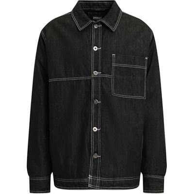 TB4458 Urban Classics M?ska kurtka outdoorowa Denim Trucker kurtka z podszewk? wewn?trzn? Sherpa, z kieszeni? na piersi i listw? guzikow?, rozmiar S do 5XL TB4458 Urban Classics M?ska kurtka outdoorowa Denim Trucker kurtka z podszewk? wewn?trzn? Sherpa, z kieszeni? na piersi i listw? guzikow?, rozmiar S do 5XL