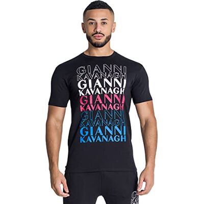 GKM003328 Gianni Kavanagh Męski t-shirt Black Ego, czarny, S GKM003328 Gianni Kavanagh Męski t-shirt Black Ego, czarny, S
