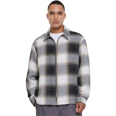 TB6322 Urban Classics Kurtka męska Zipped Shirt Jacket wetsand/black L, Wetsand/Black, L TB6322 Urban Classics Kurtka męska Zipped Shirt Jacket wetsand/black L, Wetsand/Black, L