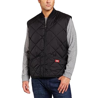 DK0A4YKVBLK1 Dickies Pikowana kamizelka męska, Czarny, M DK0A4YKVBLK1 Dickies Pikowana kamizelka męska, Czarny, M