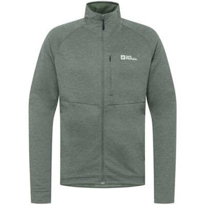 A64200_4136 Jack Wolfskin Taiga Fz M Męska kurtka polarowa poliestrowa, Łupek zielony, M A64200_4136 Jack Wolfskin Taiga Fz M Męska kurtka polarowa poliestrowa, Łupek zielony, M