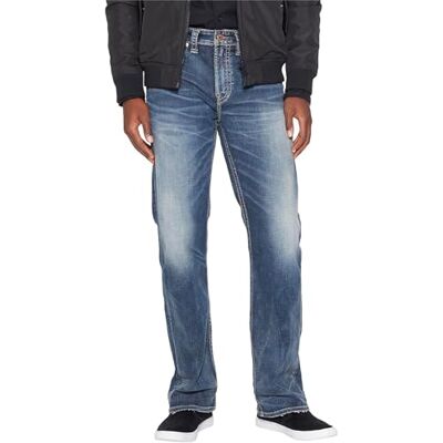M33610SDK323 Silver Jeans Spodnie Męskie dżinsy Craig Bootcut, Średnie vintage indygo, 28W X 30L M33610SDK323 Silver Jeans Spodnie Męskie dżinsy Craig Bootcut, Średnie vintage indygo, 28W X 30L