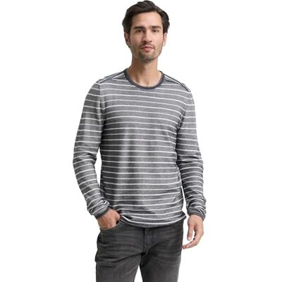 1048709 TOM TAILOR Sweter męski, 39199 Offwhite Navy Stripe, 3XL 1048709 TOM TAILOR Sweter męski, 39199 Offwhite Navy Stripe, 3XL