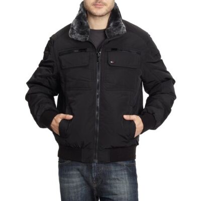 880525839 Tommy Hilfiger KEN BOMBER kurtka męska, Czarny (Flag Black), 54 880525839 Tommy Hilfiger KEN BOMBER kurtka męska, Czarny (Flag Black), 54
