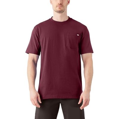 WS450 Big-Tall Dickies mens Heavyweight Crew Neck Short Sleeve Tee Big-tall T Shirt, Burgundy, 3X-Large Big Tall US WS450 Big-Tall Dickies mens Heavyweight Crew Neck Short Sleeve Tee Big-tall T Shirt, Burgundy, 3X-Large Big Tall US