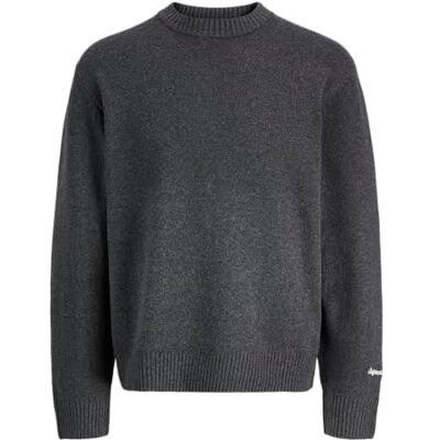 12282728-4824287 JACK & JONES Jornorrebro Knit Crew Neck Sn, ciemnoszary melanż, M 12282728-4824287 JACK & JONES Jornorrebro Knit Crew Neck Sn, ciemnoszary melanż, M