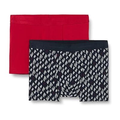 24SM28216MA Dagi Red-Navy Bokserki z dzianiny Regular Waist Supreme Short Leg, czerwono-granatowe, rozmiar L, czerwony, L 24SM28216MA Dagi Red-Navy Bokserki z dzianiny Regular Waist Supreme Short Leg, czerwono-granatowe, rozmiar L, czerwony, L