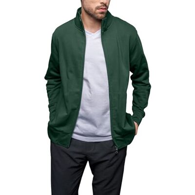 1001 HRM Fair Trade męska bluza premium Full-Zip Sweat Jacket I Fair Trade męska bluza 360 g/m² I z 70% bawełny i 30% poliestru pochodzącego z recyklingu, Bottle-Green, S 1001 HRM Fair Trade męska bluza premium Full-Zip Sweat Jacket I Fair Trade męska bluza 360 g/m² I z 70% bawełny i 30% poliestru pochodzącego z recyklingu, Bottle-Green, S