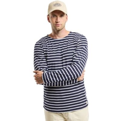 73792 Armor Lux Męski t-shirt Plozevet, wielokolorowy (Navire/Blanc 600), 3XL 73792 Armor Lux Męski t-shirt Plozevet, wielokolorowy (Navire/Blanc 600), 3XL