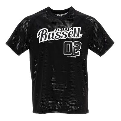 A40651-099 RUSSELL ATHLETIC Justice S/S Crewneck Tee Męska koszulka z krótkim rękawem, wygodna i wszechstronna, czarne, XXL A40651-099 RUSSELL ATHLETIC Justice S/S Crewneck Tee Męska koszulka z krótkim rękawem, wygodna i wszechstronna, czarne, XXL